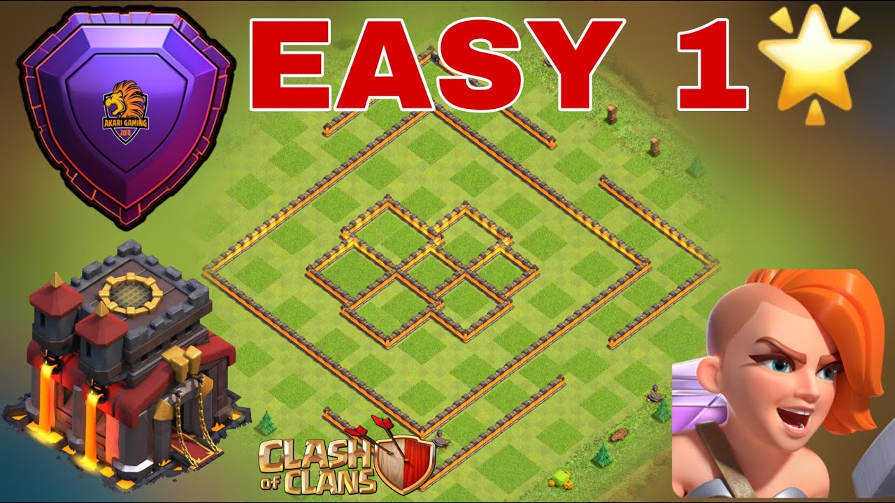 BASE TH10 LEO RANK HUYỀN THOẠI RẤT DỄ 1 SAO Clash of clans