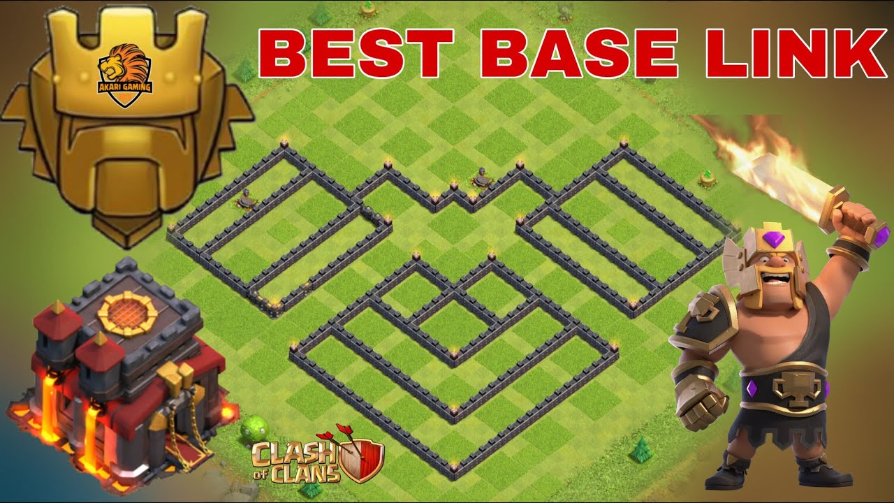 NEW BASE TH10 PHÒNG THỦ CÙI BẮP BAY CÚP TITAN Clash of clans