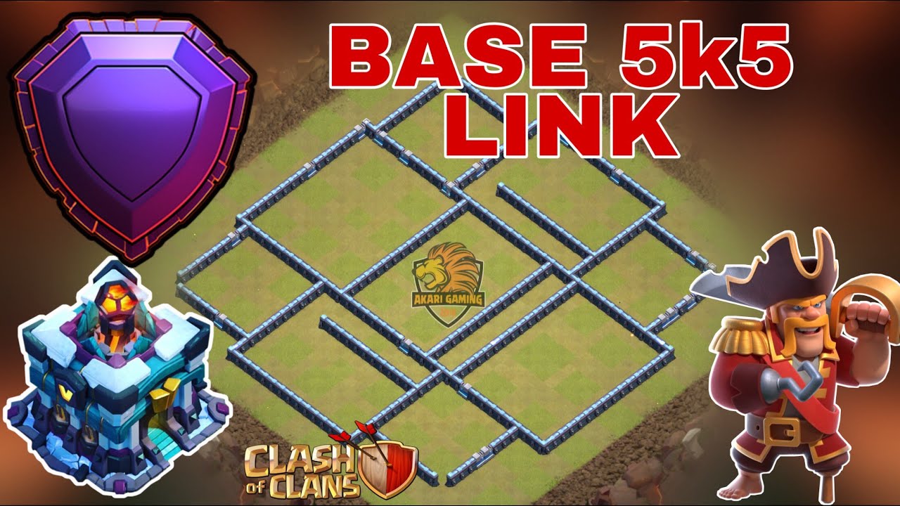 BASE TH13 BAY 5k5 CÚP RANK HUYỀN THOẠI CỰC CHẤT Clash of clans