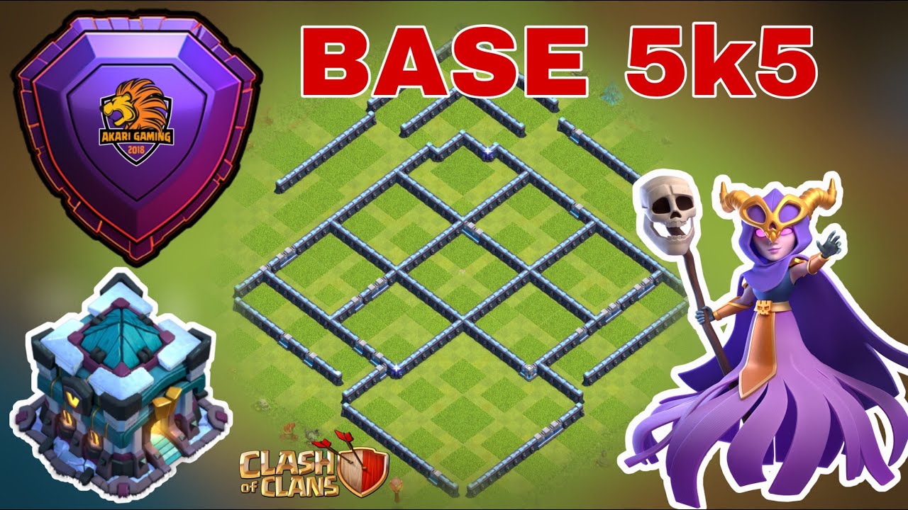 BASE TH13 LEO RANK 5k5 CÚP HUYỀN THOẠI HIỆU QUẢ Clash of clans