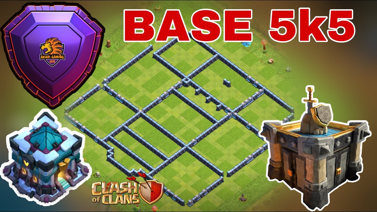 NEW BASE TH13 BAY 5k5 CÚP RANK HUYỀN THOẠI CỰC HIỆU QUẢ Clash of clans