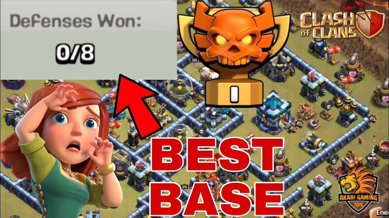 BEST BASE CỰC DỊ THỦ 8 LƯỢT KHÔNG NÁT TRƯỚC CLAN WTK ĐÁNH GIẢI THẾ GIỚI Clash of clans