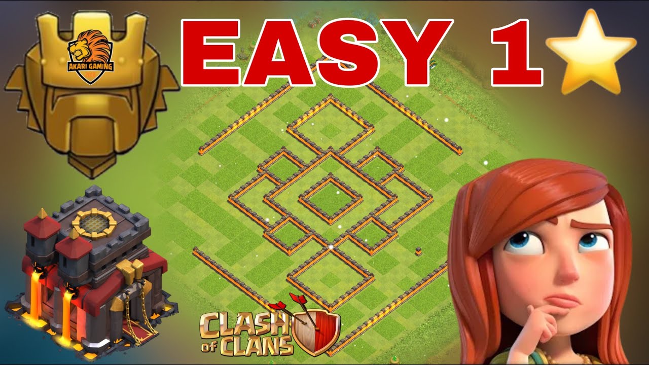 NEW BASE TH10 TROLL 1 SAO BAY CÚP TITAN Clash of clans