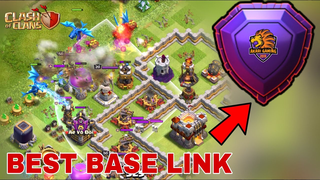 NEW BASE TH11 TROLL MẤT CÚP LEO RANK HUYỀN THOẠI Clash of clans