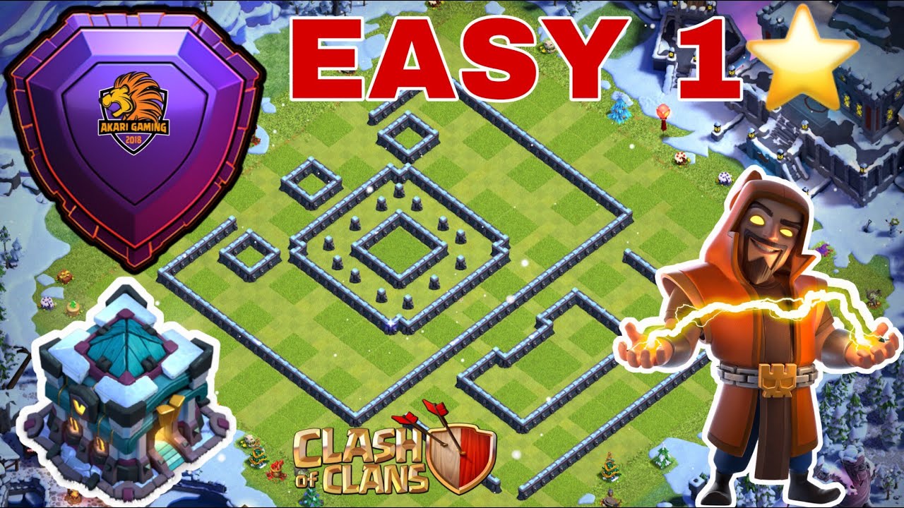 NEW BASE TH13 DỄ 1 SAO 5k5 CÚP BAY RANK HUYỀN THOẠI Clash of clans