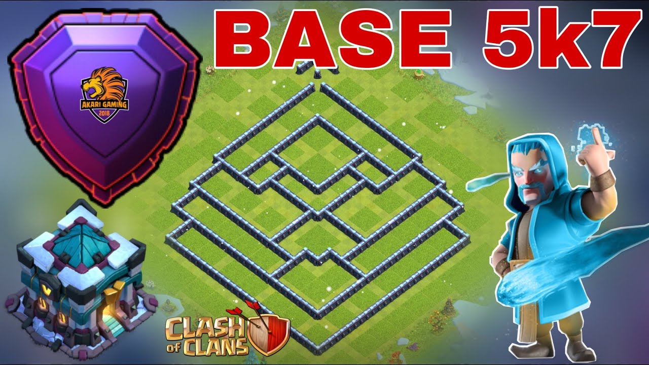 NEW BASE TH13 LEO RANK HUYỀN THOẠI 5k6 - 5k7 CÚP CHỐT CUỐI MÙA Clash of clans