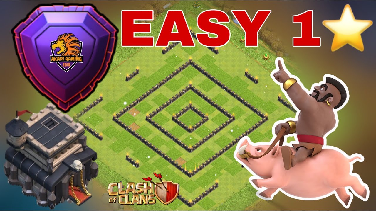 NEW BASE TH9 BAY CÚP HUYỀN THOẠI 1 SAO CỰC HIỆU QUẢ Clash of clans