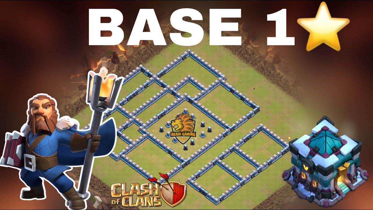 BASE CÙI BẮP THỦ 10 LƯỢT KHÔNG ĐÁNH NỔI 2 SAO CỰC DỊ TH13 Clash of clans