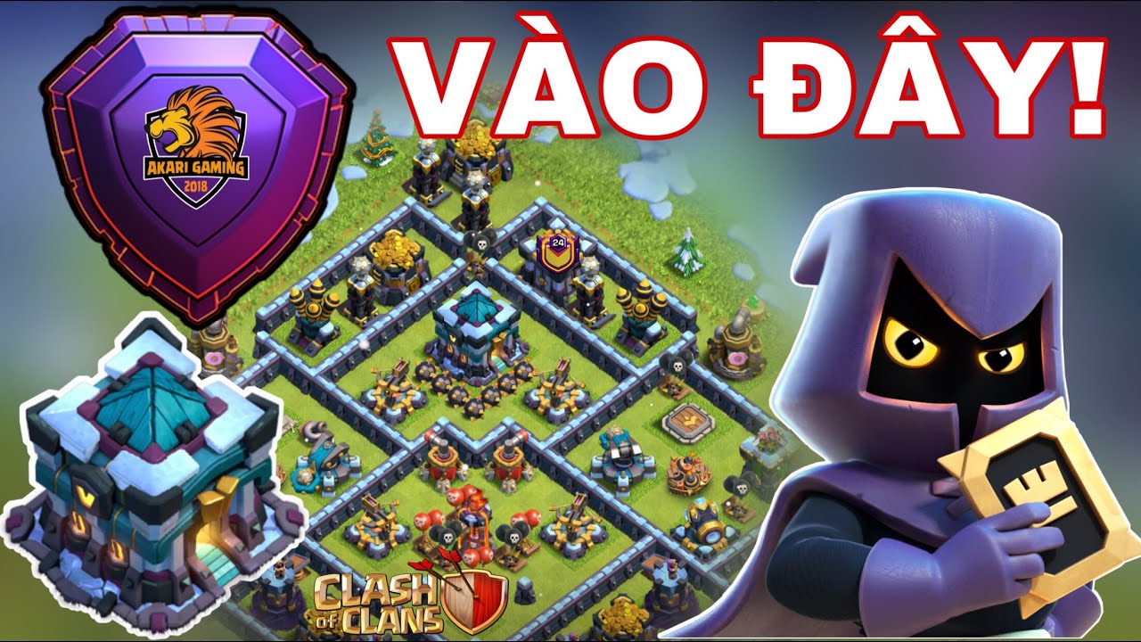 BASE TH13 LEO RANK HUYỀN THOẠI 5k6 CÚP TUẦN CUỐI Clash of clans