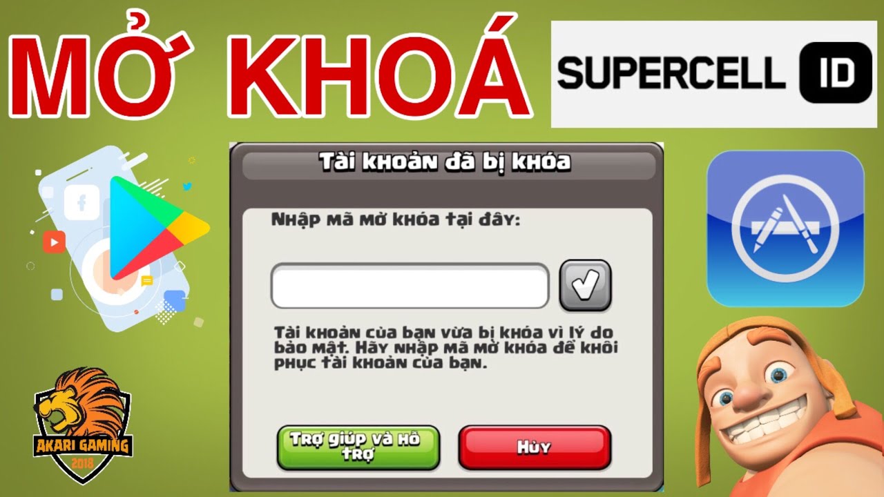 Hướng dẫn thay đổi email Supercell ID và mở khóa tài khoản Clash Of Clans